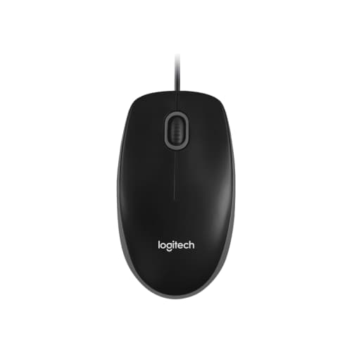 Mouse Optic Logitech B100, USB, Negru — 1