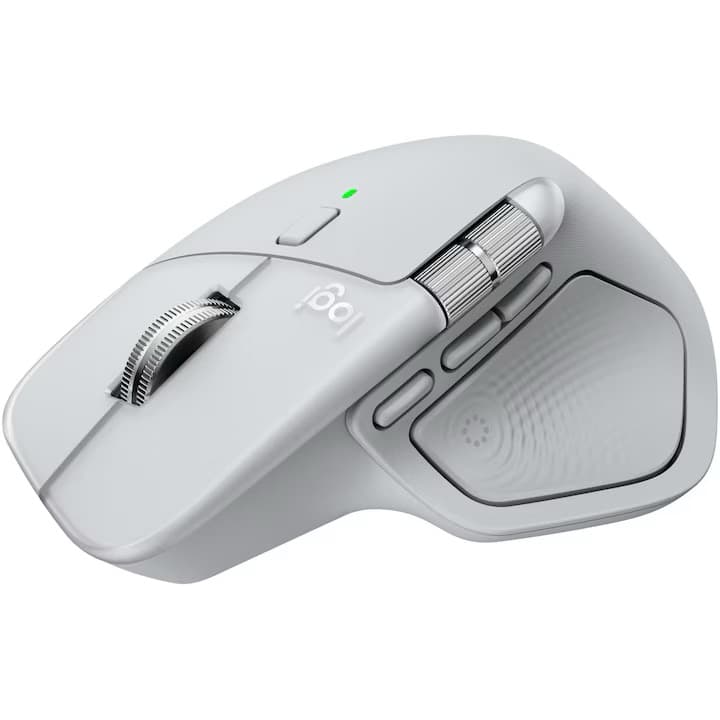 Mouse Wireless Logitech MX Master 4 for MAC, Silent, USB, BT, White Silver — 2