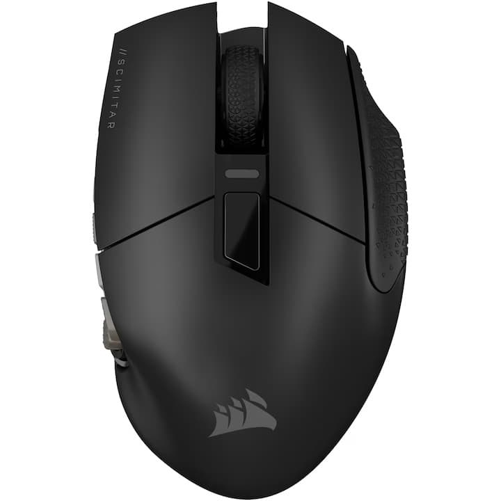 Mouse gaming Corsair Scimitar Elite wireless/bluetooth, acumulator, 26000 DPI, RGB — 5