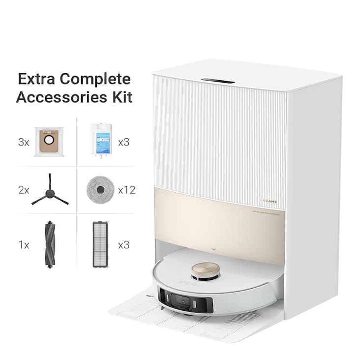 Robot de aspirare cu mop Dreame L20 Ultra Complete RLX41CE-1-C, mop rotativ, statie automata de golire 3.2l — 2