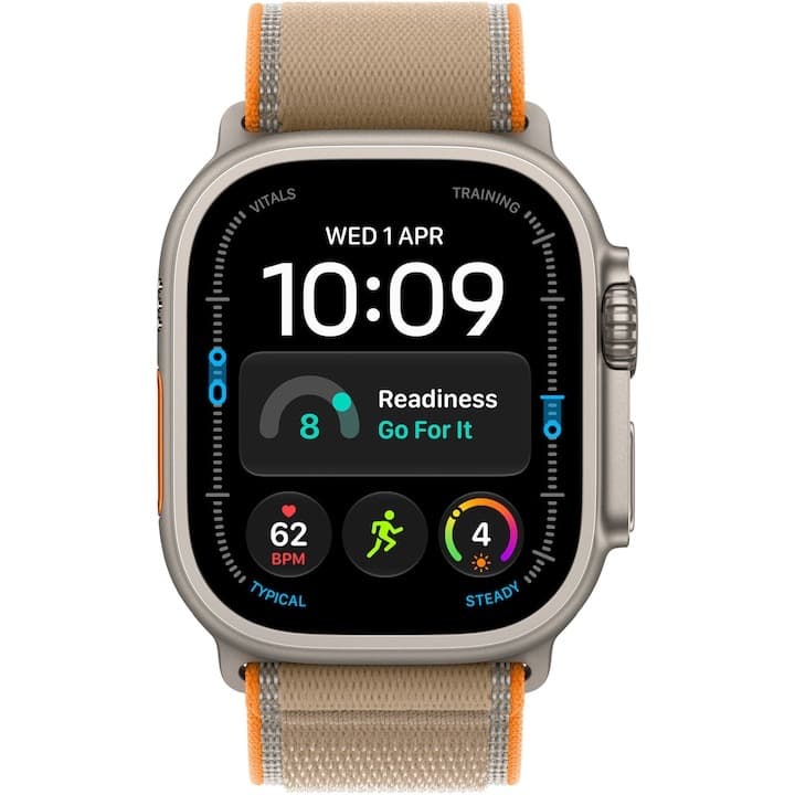 Apple Watch Ultra 4, GPS + Cellular, Carcasa Natural Titanium 49mm, Sand Trail Loop - M/L — 2