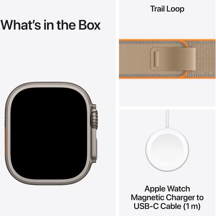 Apple Watch Ultra 4, GPS + Cellular, Carcasa Natural Titanium 49mm, Sand Trail Loop - M/L — 3