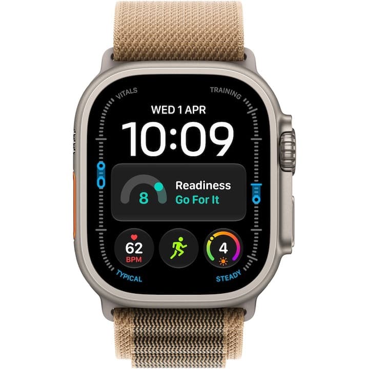 Apple Watch Ultra 4, GPS + Cellular, Carcasa Natural Titanium 49mm, Desert Alpine Loop - L — 2