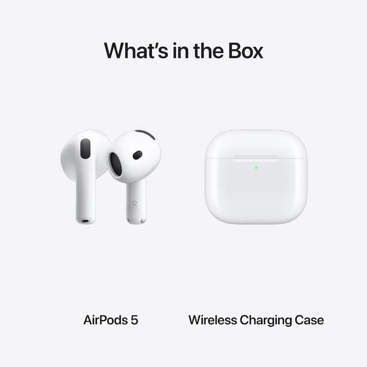 Casti In-Ear Apple AirPods 5 ANC, Wireless Charging Case, USB-C — 5