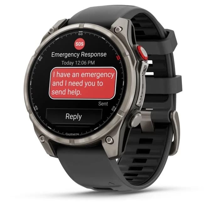 Garmin fenix 8 Pro AMOLED Sapphire 47mm, GPS, Argintiu Titanium — 2