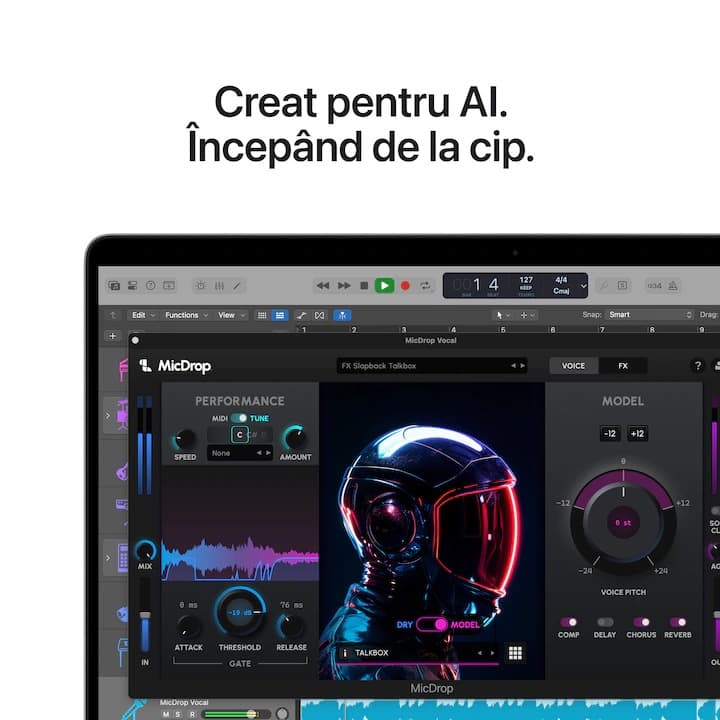 Laptop Apple MacBook Pro 14" cu procesor Apple M5, 10 nuclee CPU, 10 nuclee GPU, 16 nuclee Neural Engine, 32GB RAM, 1TB SSD, Silver, Tastatura Layout Germania — 4