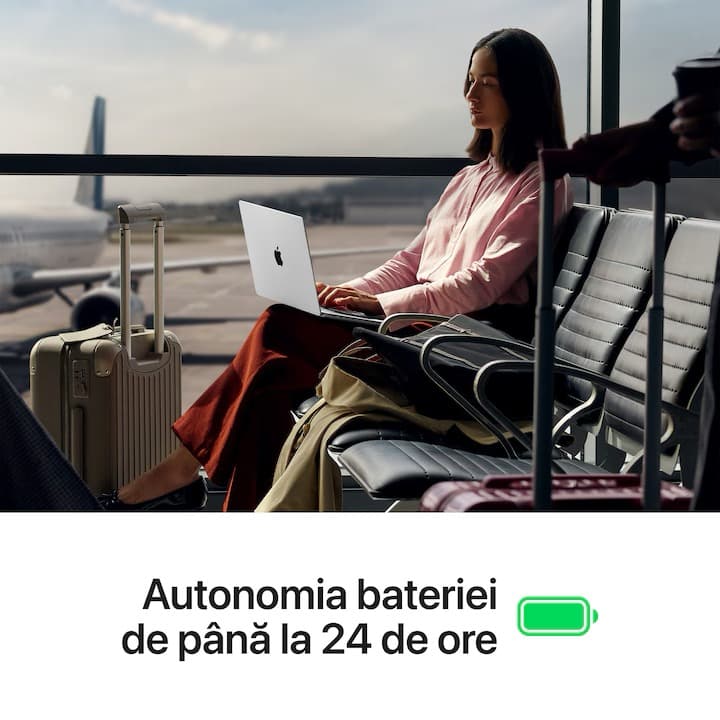 Laptop Apple MacBook Pro 14" cu procesor Apple M5, 10 nuclee CPU, 10 nuclee GPU, 16 nuclee Neural Engine, 32GB RAM, 1TB SSD, Silver, Tastatura Layout Germania — 5