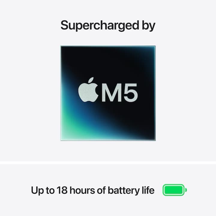 Laptop Apple MacBook Air 15'' cu procesor Apple M5, 10 nuclee CPU, 10 nuclee GPU, 24GB RAM, 1TB SSD, Midnight, Tastatura Layout Germania — 4