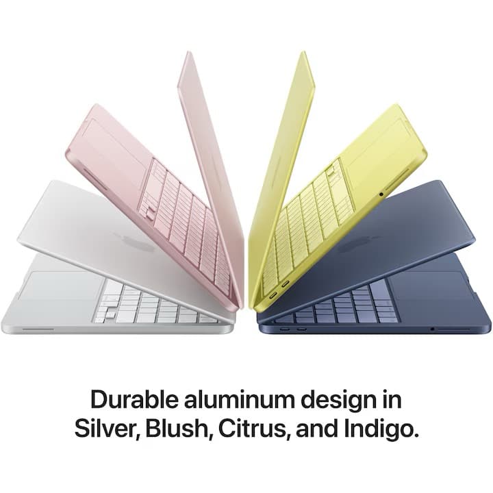 Apple MacBook Neo 13" Retina cu procesor Apple A18 Pro 6 nuclee CPU, 5 nuclee GPU, 16 nuclee NeuralEngine, 8GB RAM, 512GB SSD, Indigo, Tastatura Germania — 4