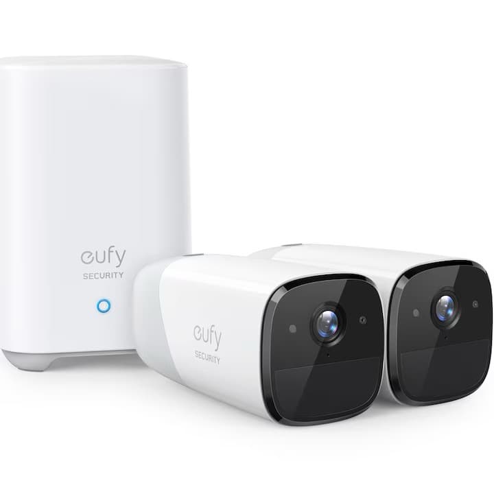 Sistem de supraveghere video eufyCam 2 Pro Security wireless, Rezolutie 2K, 4MP, IP67, Nightvision, 2 camere video — 2