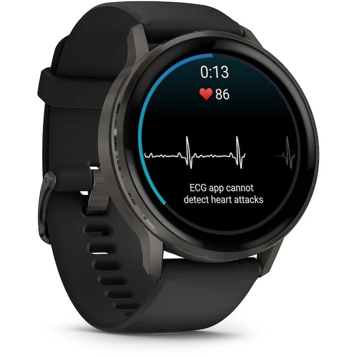 Smartwatch Garmin Venu 4, 45mm, AMOLED, GPS, Wi-Fi, Android/iOS, silicon, Slate/Black — 7