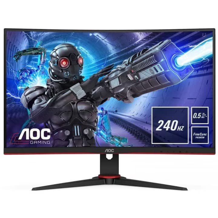 Monitor LCD AOC C27G2ZE/BK  Black&Red — 1
