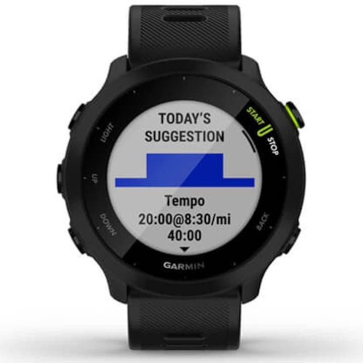 Smartwatch Garmin Forerunner 55, 42mm, GPS, Android/iOS, Black — 2