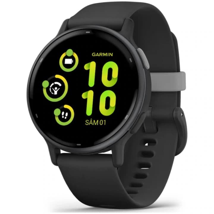 Smartwatch Garmin vivoactive 5, 42mm, GPS, Wi-Fi, Android/iOS, curea silicon, Slate/Black
