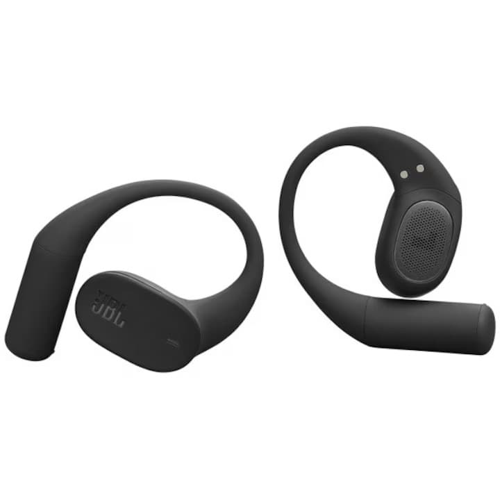 Casti Open-Ear JBL Sense Lite, True Wireless, Bluetooth, 4 microfoane, Multipoint, Autonomie 32 ore, IP54, Negru — 3