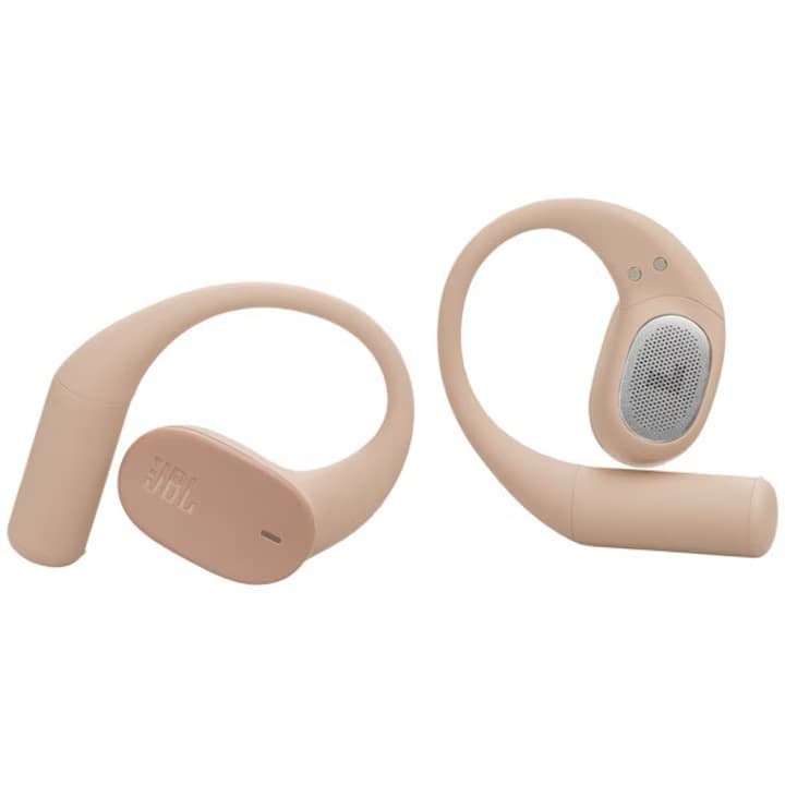 Casti Open-Ear JBL Sense Lite, True Wireless, Bluetooth, 4 microfoane, Multipoint, Autonomie 32 ore, IP54, Bej — 3