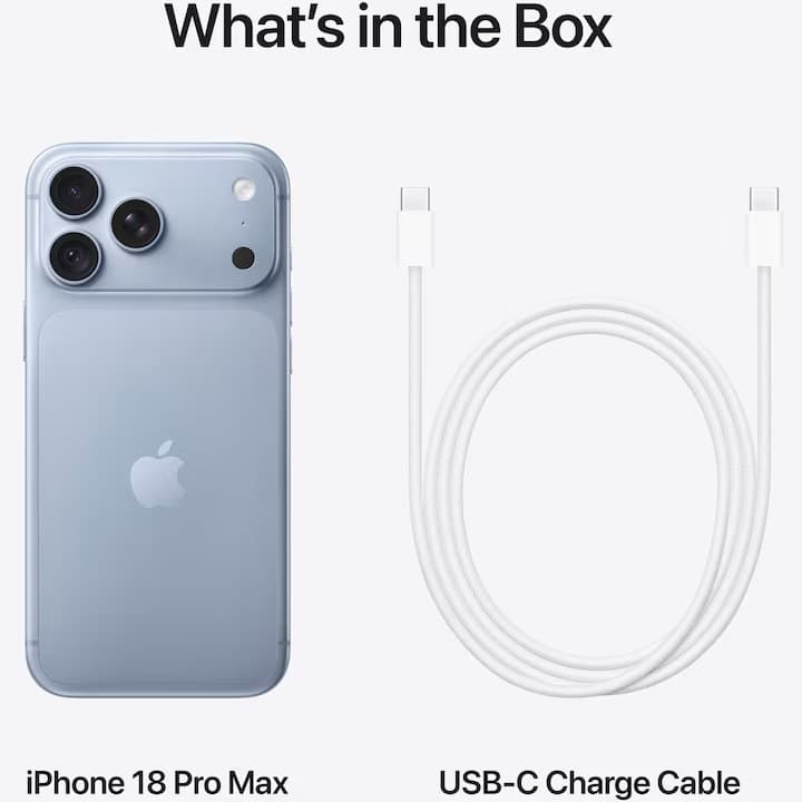Telefon mobil Apple iPhone 18 Pro Max, 512GB, 5G, Glacier — 4