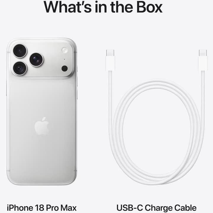 Telefon mobil Apple iPhone 18 Pro Max, 512GB, 5G, Silver — 3