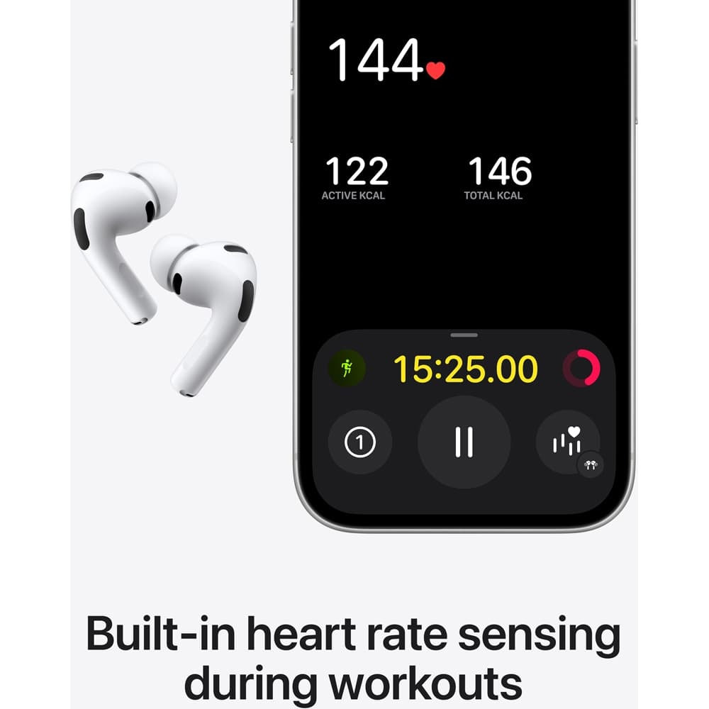 Casti APPLE AirPods Pro 3, True Wireless, Bluetooth, In-Ear, Microfon, Noise Cancelling, alb — 3