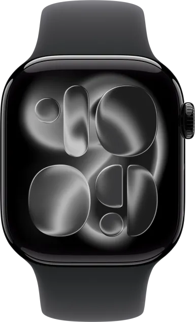 Apple  Watch Seria 11 GPS - 42mm Jet Black Aluminium - Sport Band (S/M) — 2