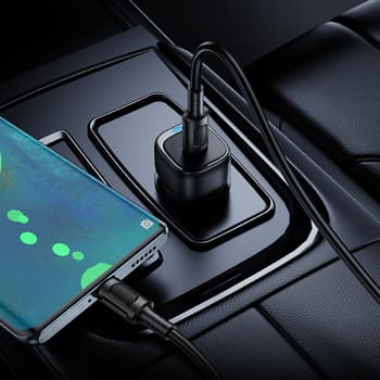 Încărcător auto Borofone  - Tip C - PD 20W Negru — 2