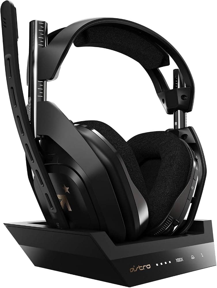 Casti Clips Casti Astro A50 Wireless + Base Station, A00085, Xbox, Black ...